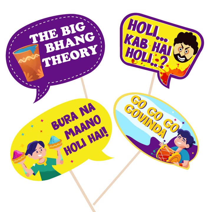 Photobooth Props For Holi - Type 3