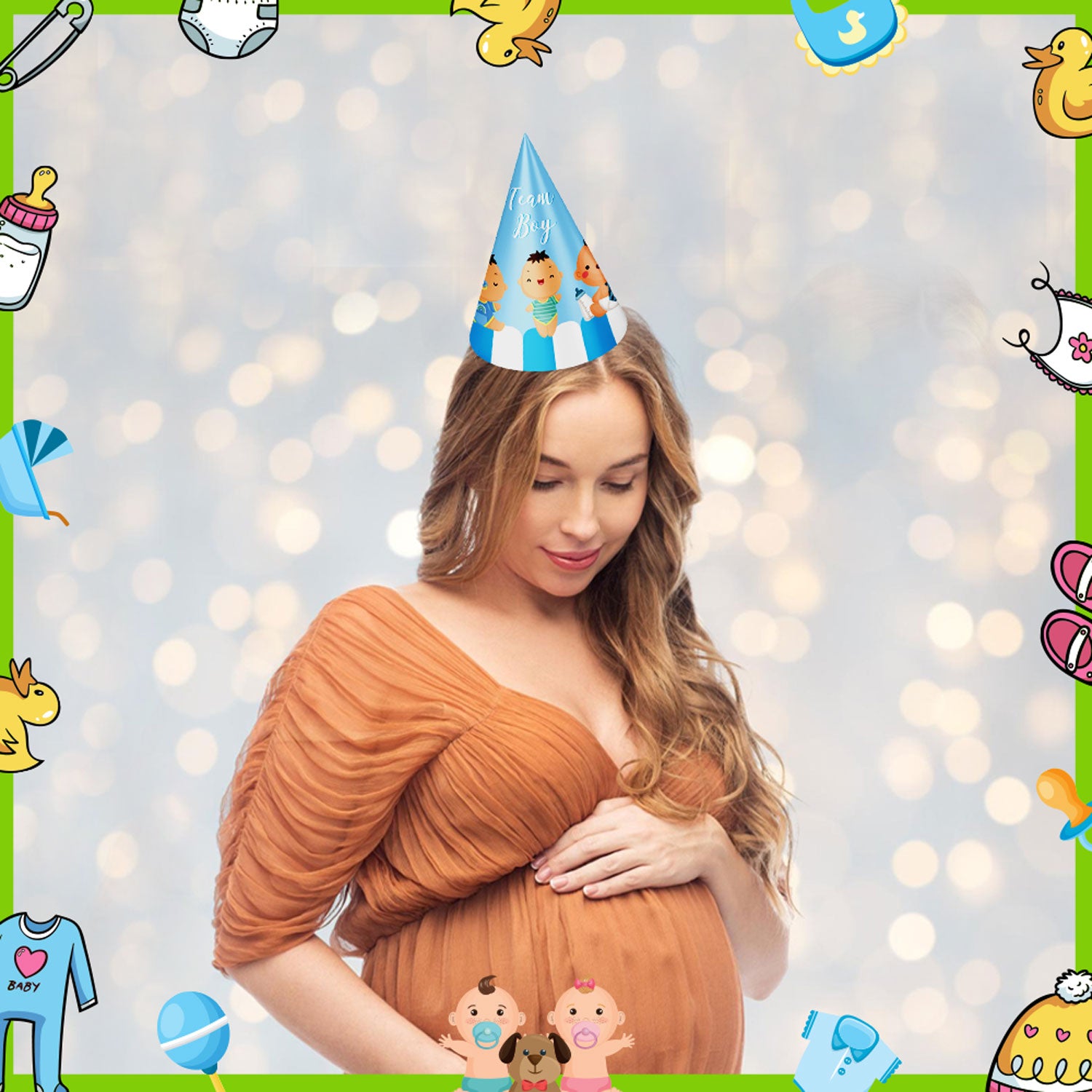 Double The Love Theme Cone Hats