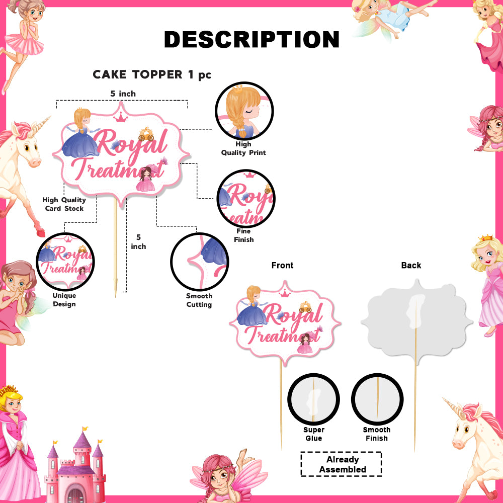 Princess Theme Cake Topper