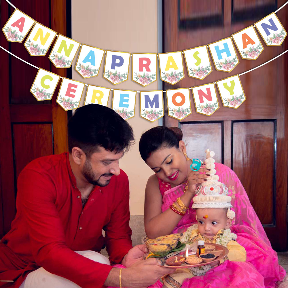 Annaprashan Ceremony Banner (Pastel Multicolor)