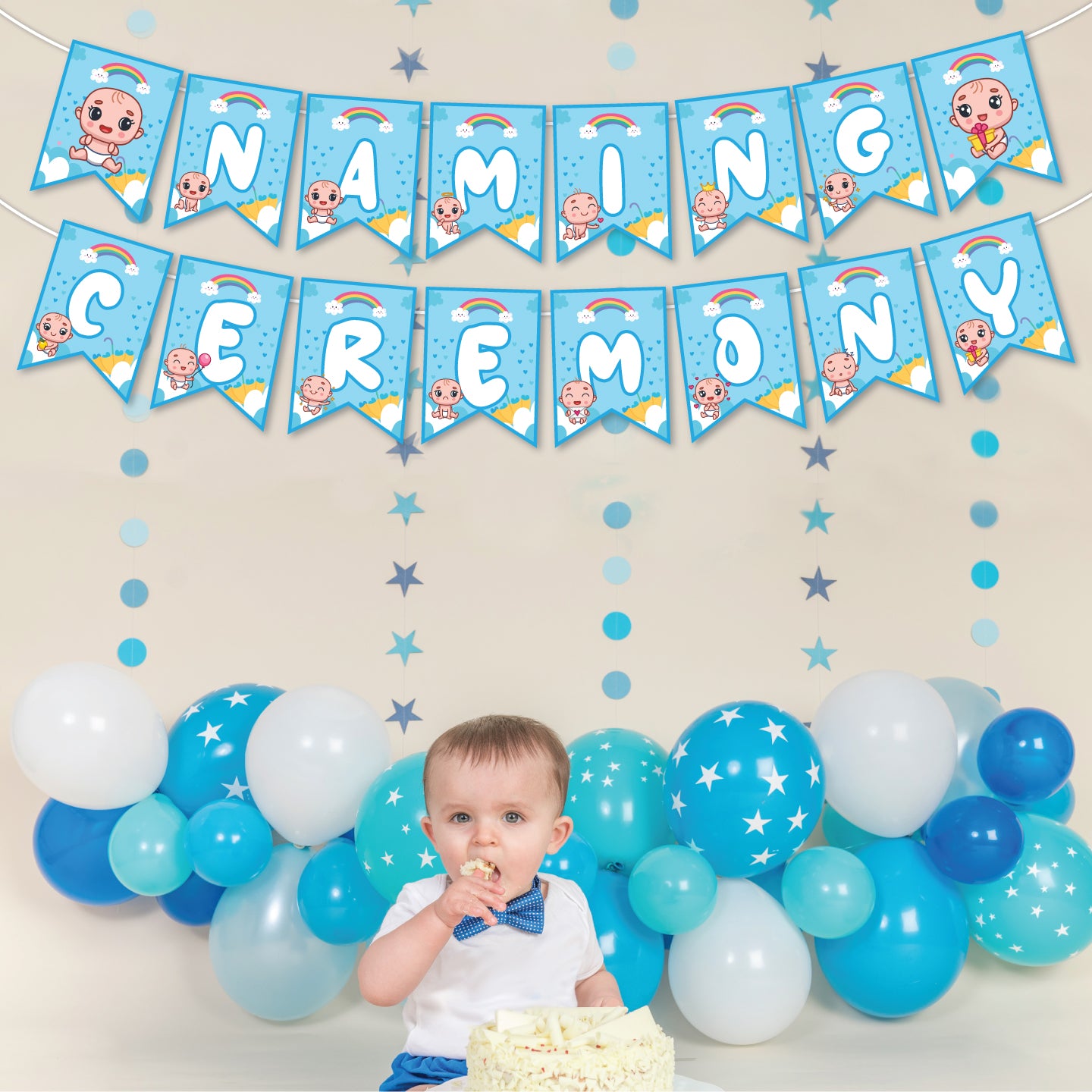 Naming Ceremony Banner For Boy