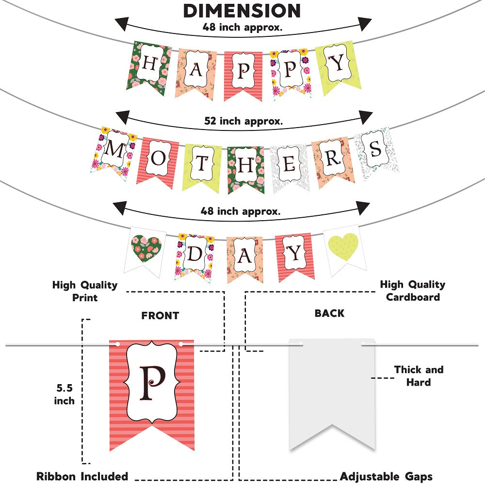 Happy Mother's day Floral Banner