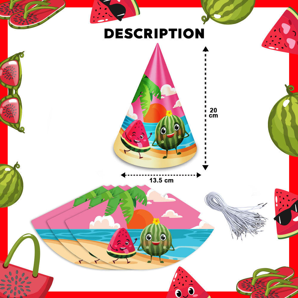 Watermelon Theme Cone Hats