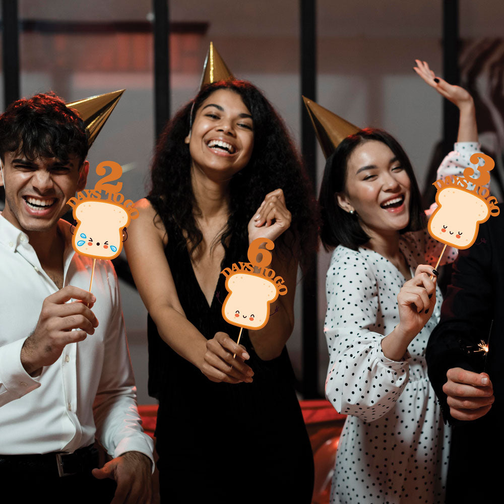 Bread Theme Countdown Props of 1-10 Days To Go