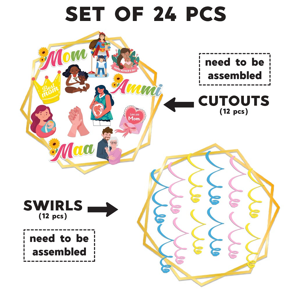 Hanging Swirls For Mother's Day