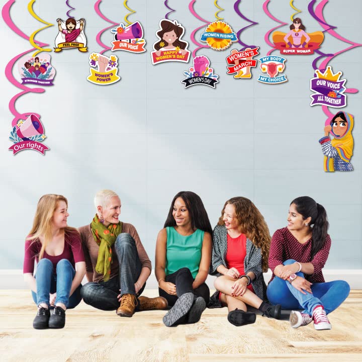 Hanging Swirls For Women's Day