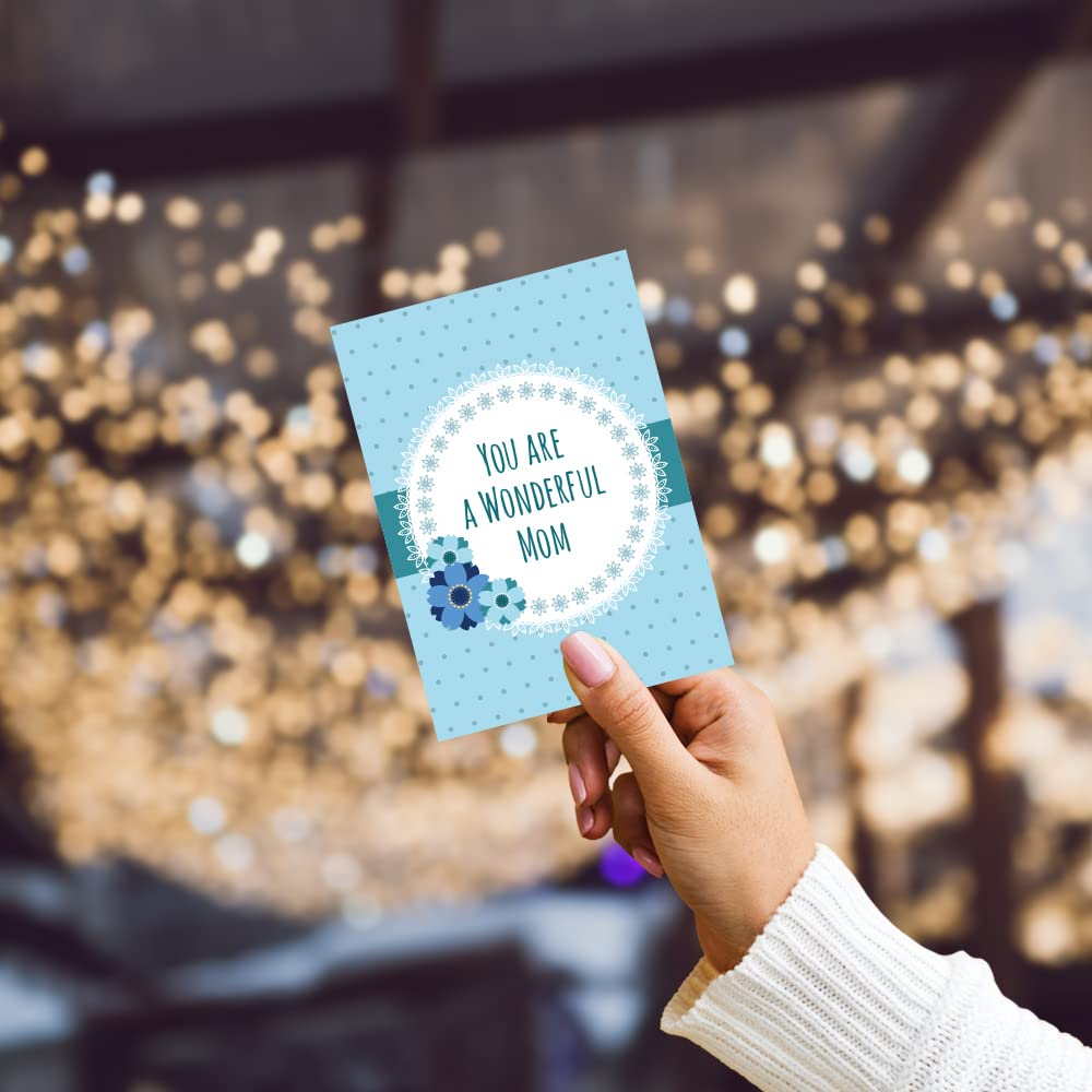 Mother's Day Blue Greeting Card