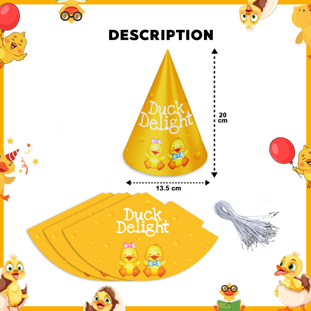 Quack Theme Cone Hats
