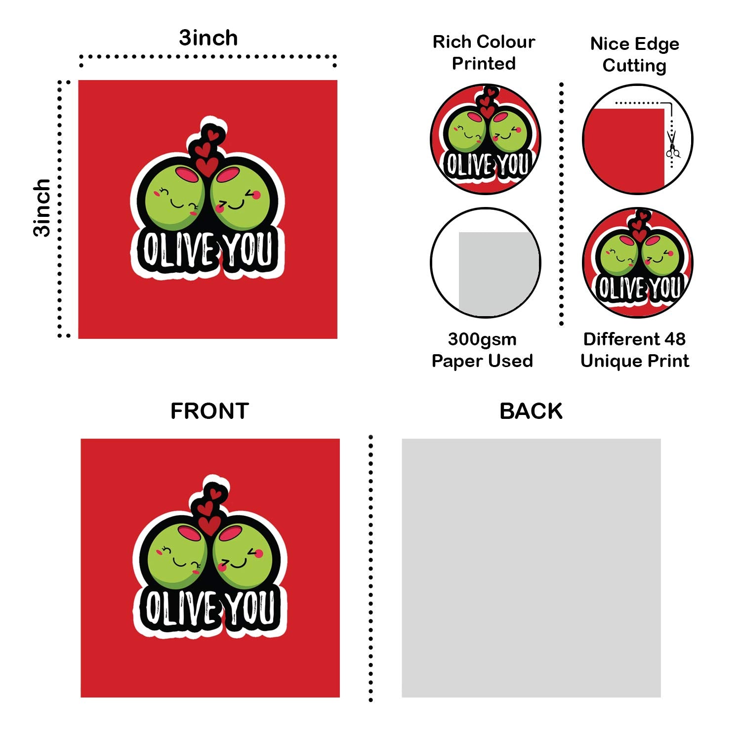 Romantic Love Notes Greeting Cards for Valentine's Day