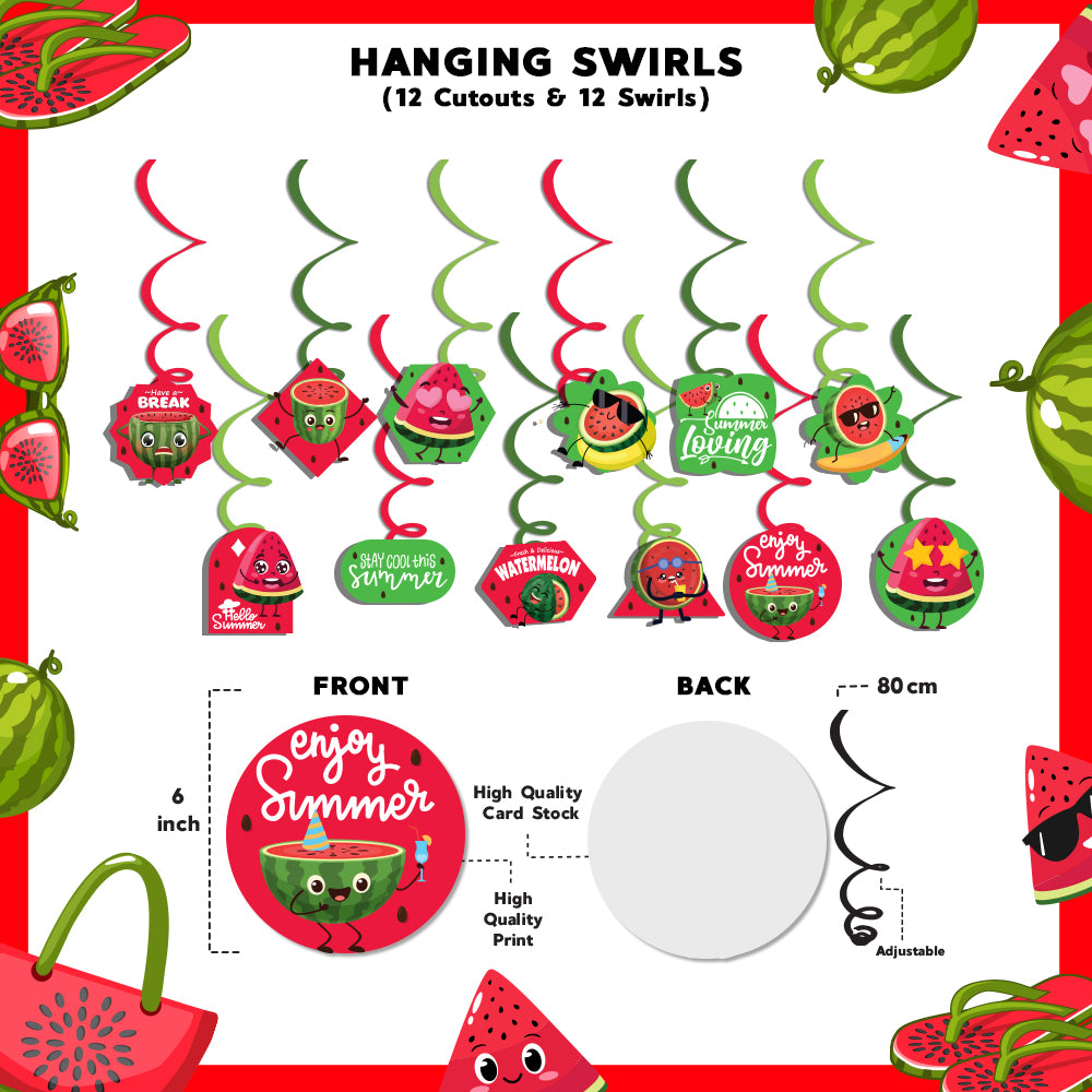 Watermelon Theme Swirls