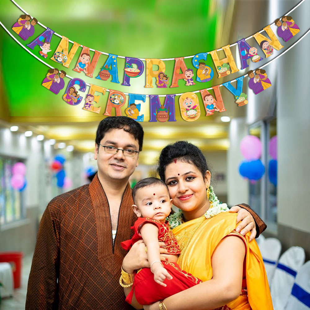 Annaprashan Ceremony Banner (Multicolor)