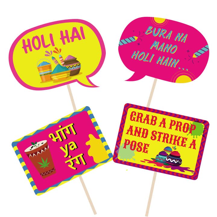 Photobooth Props For Holi - Type 2
