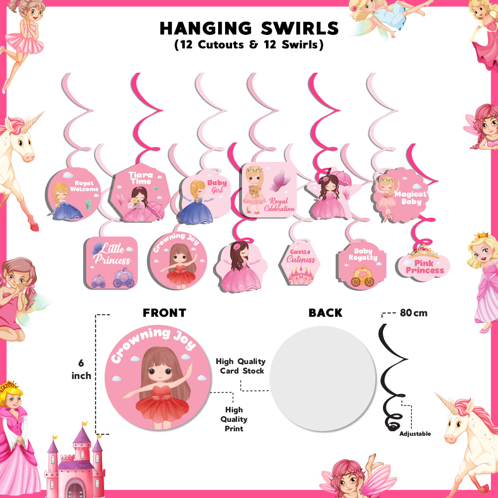 Princess Theme Hanging Swirls