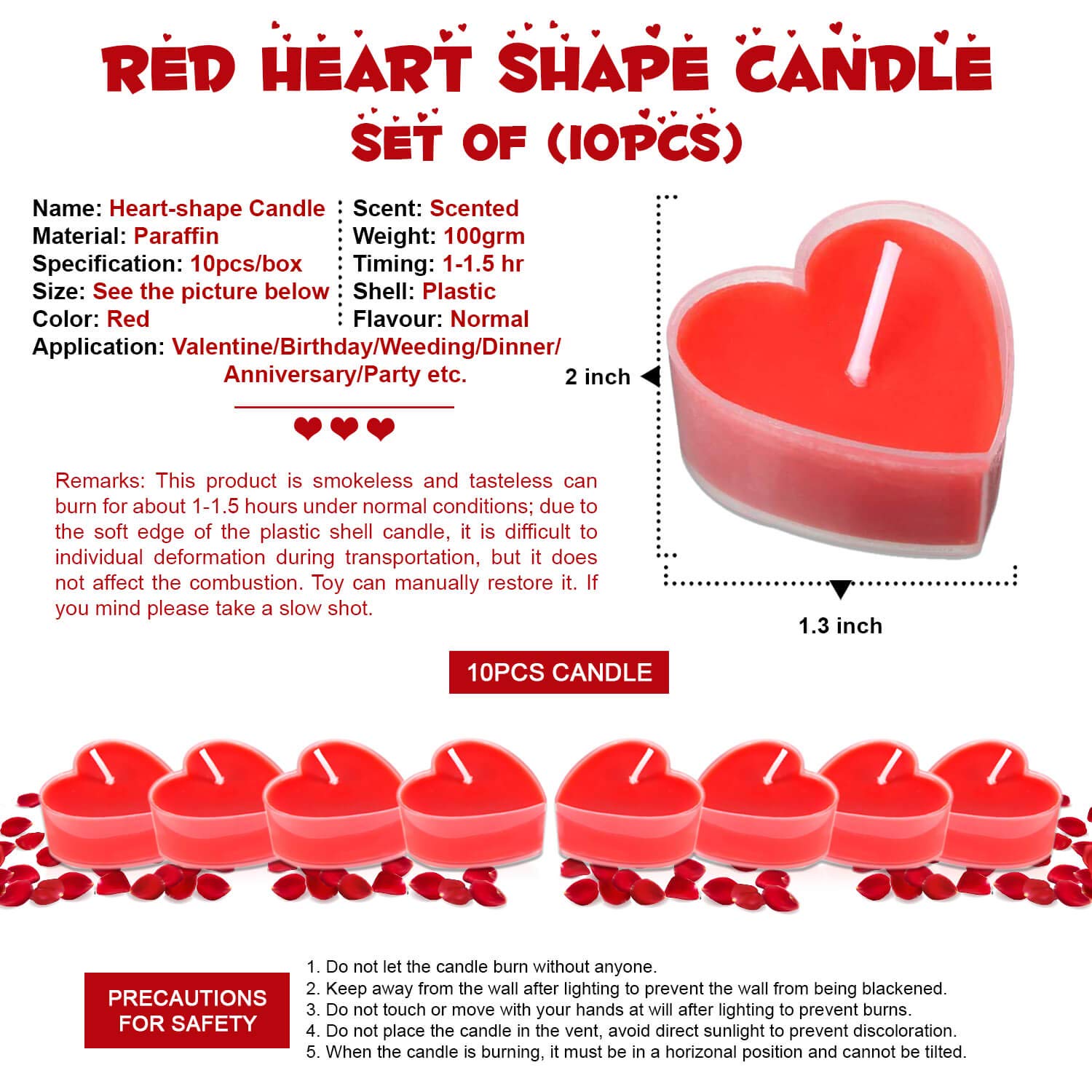Heart Shaped Scented Candles