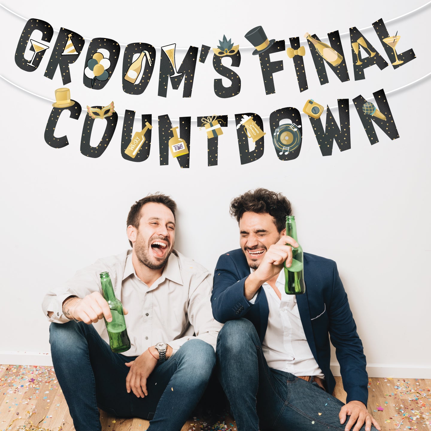 Groom's Final Countdown Banner