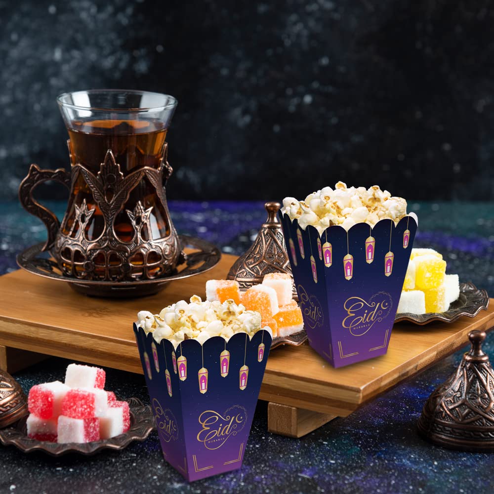 Snacks/Popcorn Boxes For Eid (Purple)
