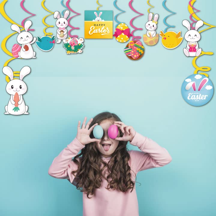Hanging Swirls For Easter Decorations