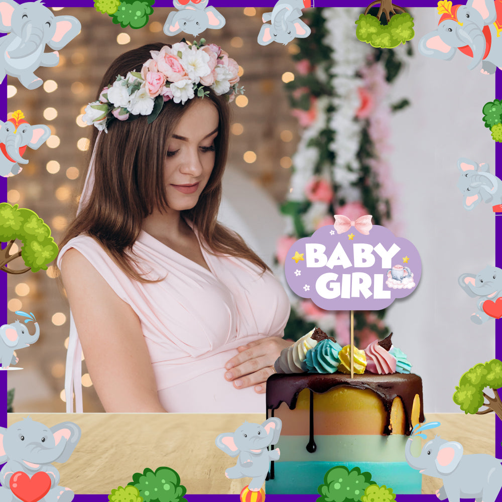 Baby Trunk Theme Cake Topper