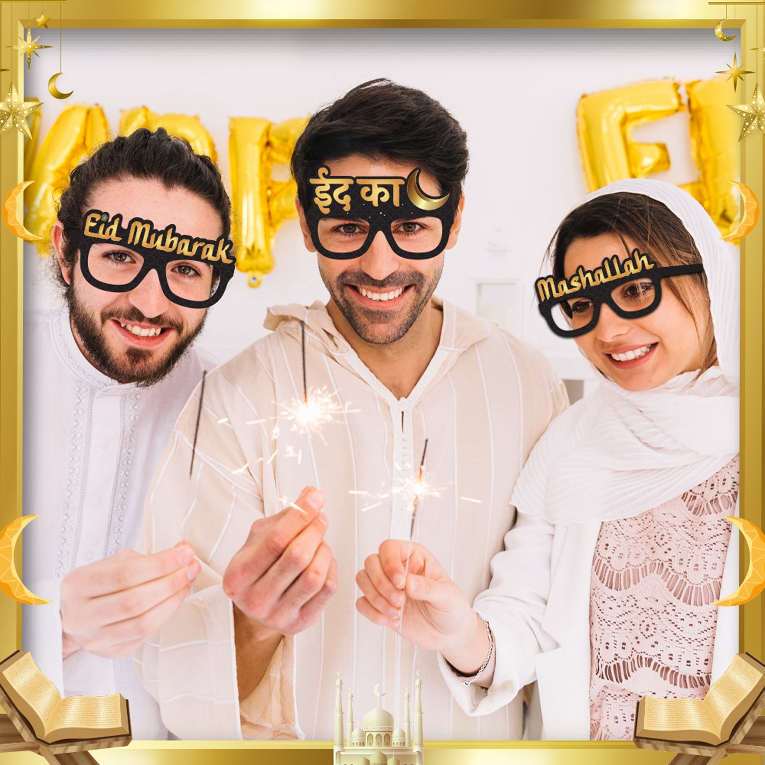 Paper Eye Glasses for Ramadan/Eid