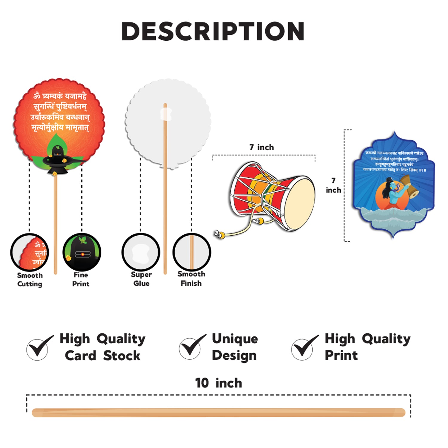 Mahashivratri Photobooth Props for Selfie