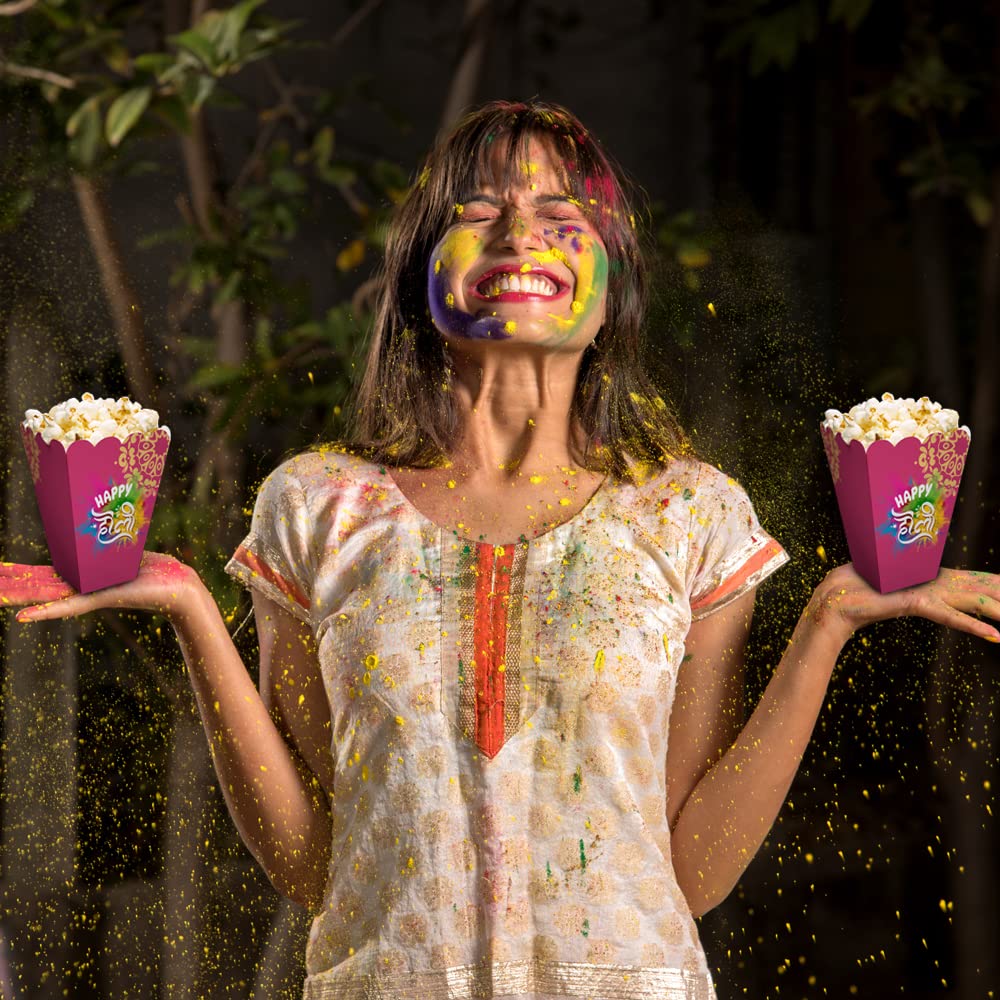 Snacks/Popcorn Box For Holi Party