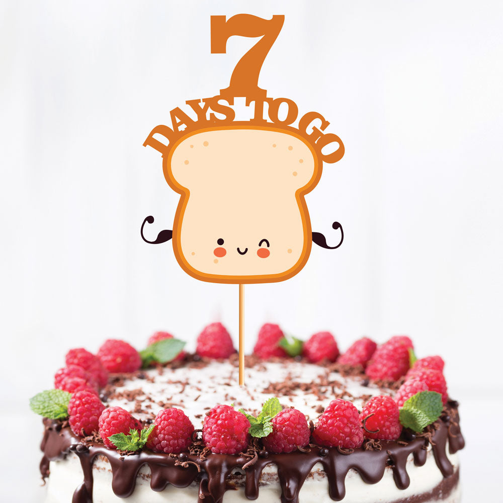 Bread Theme Countdown Props of 1-10 Days To Go