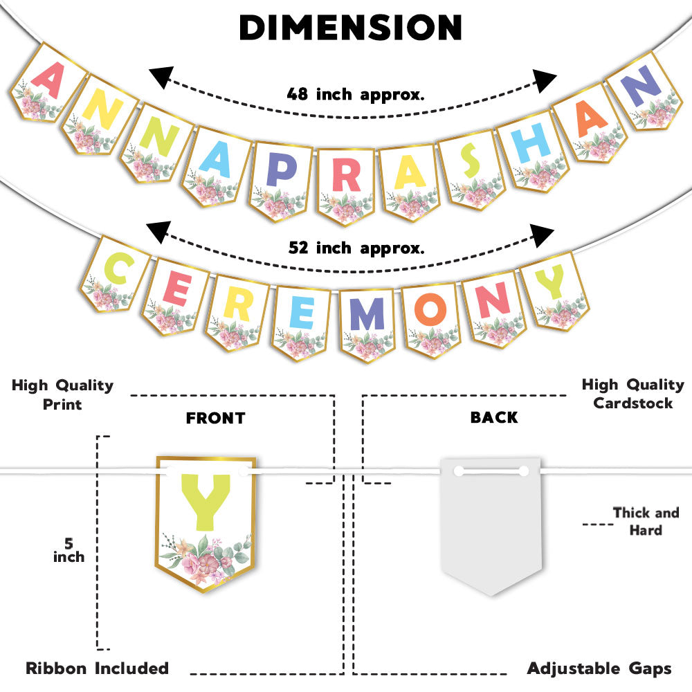 Annaprashan Ceremony Banner (Pastel Multicolor)