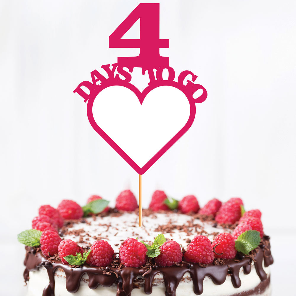 Heart Shaped Countdown Props