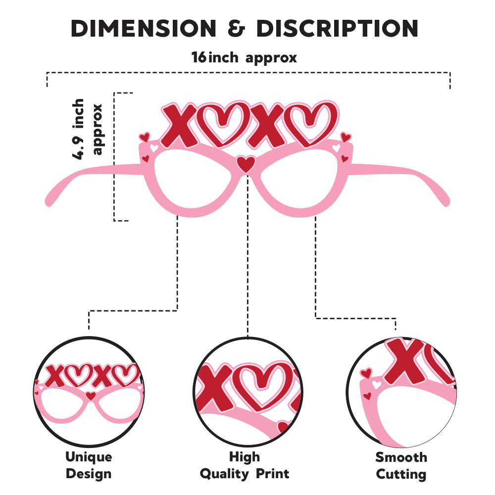 Paper Goggles For Valentine's Day