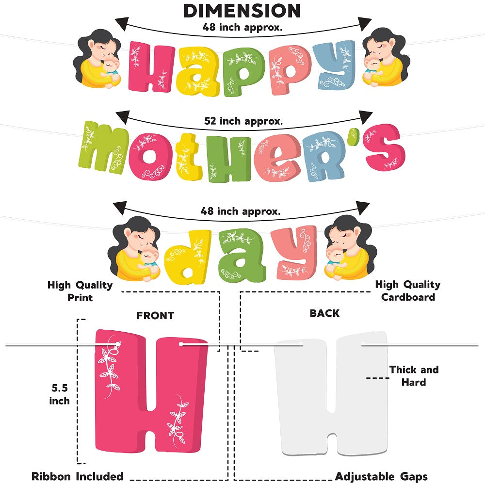 Minimal Happy Mother's Day Banner