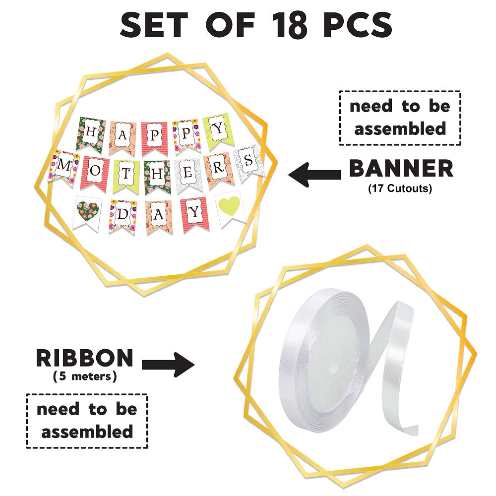 Happy Mother's day Floral Banner