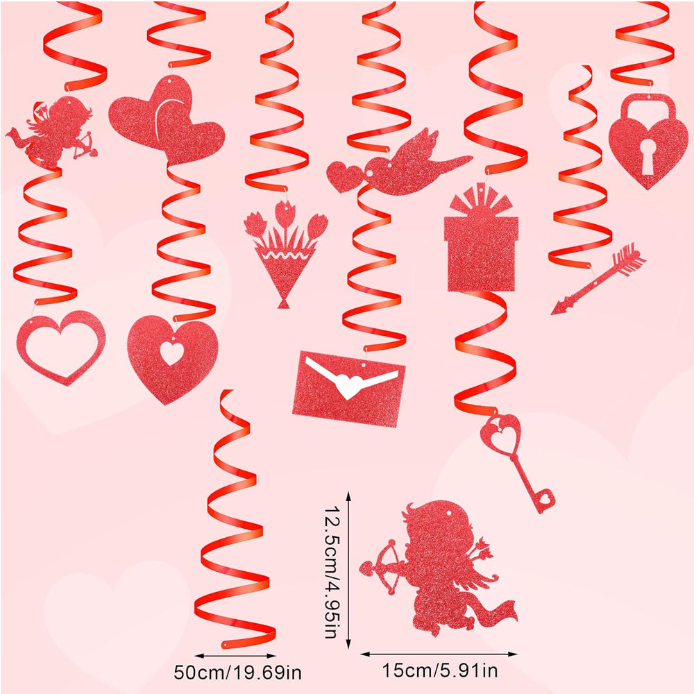 Swirls In Red For Valentine's Day