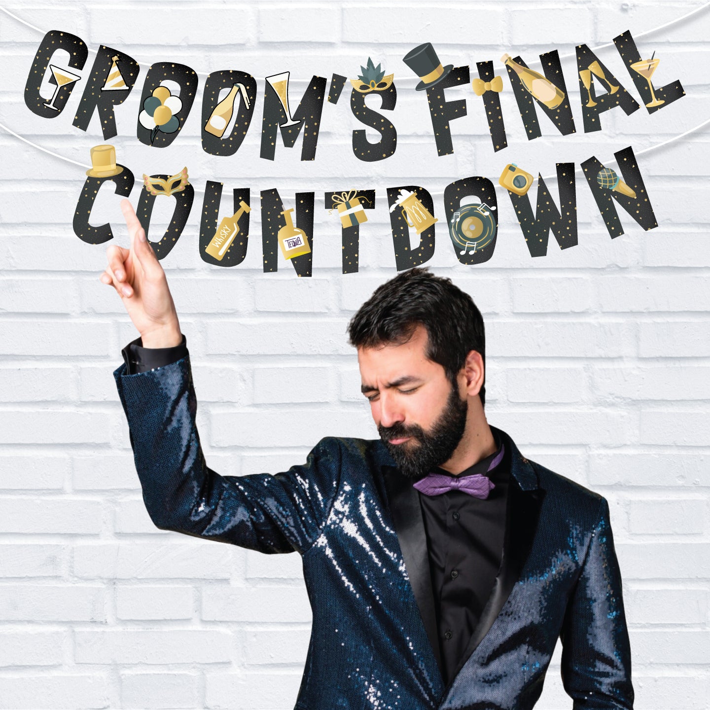 Groom's Final Countdown Banner