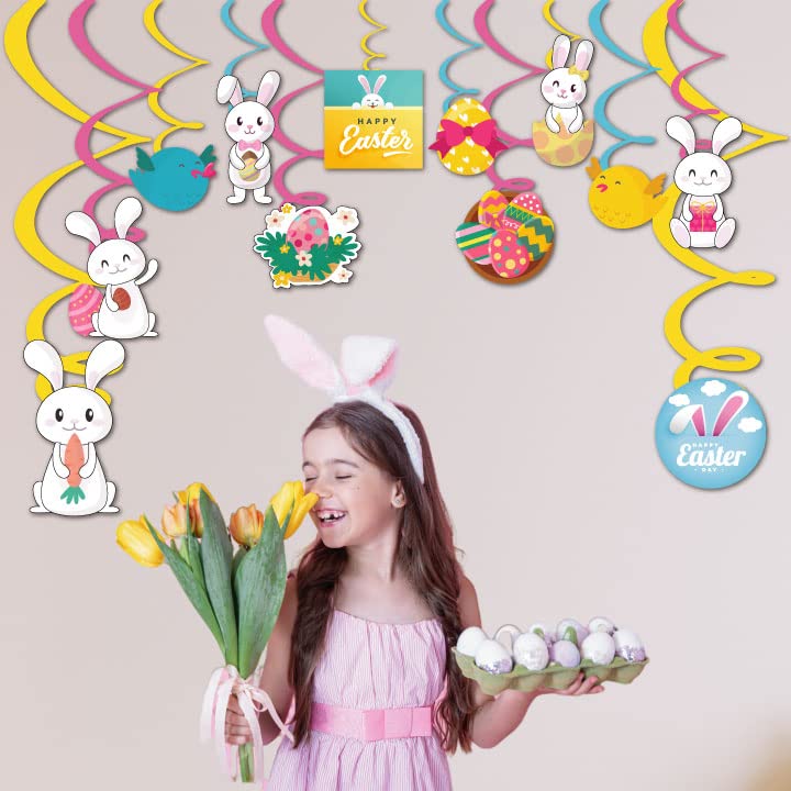 Hanging Swirls For Easter Decorations