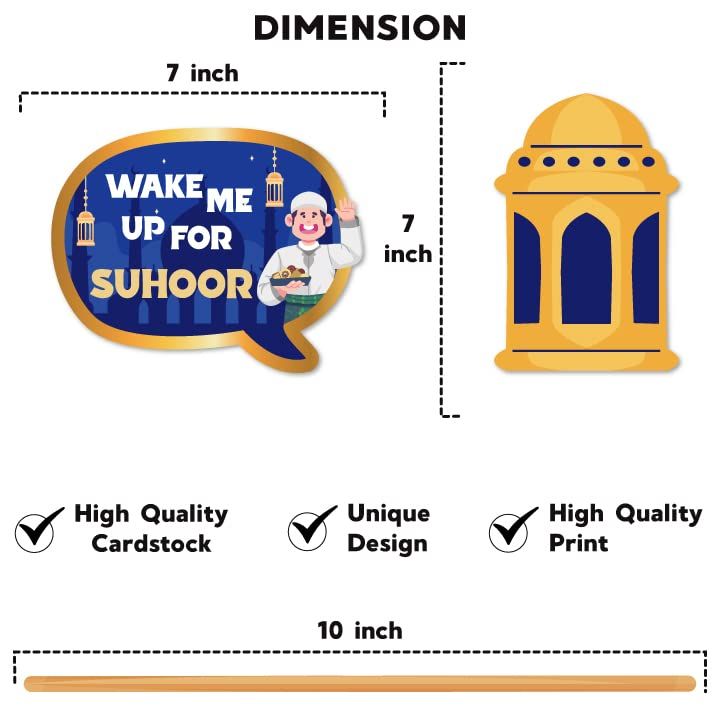Photobooth Props For Eid/Ramadan (Blue)