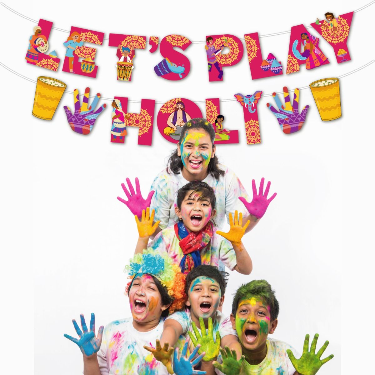 Let's Play Holi Banner
