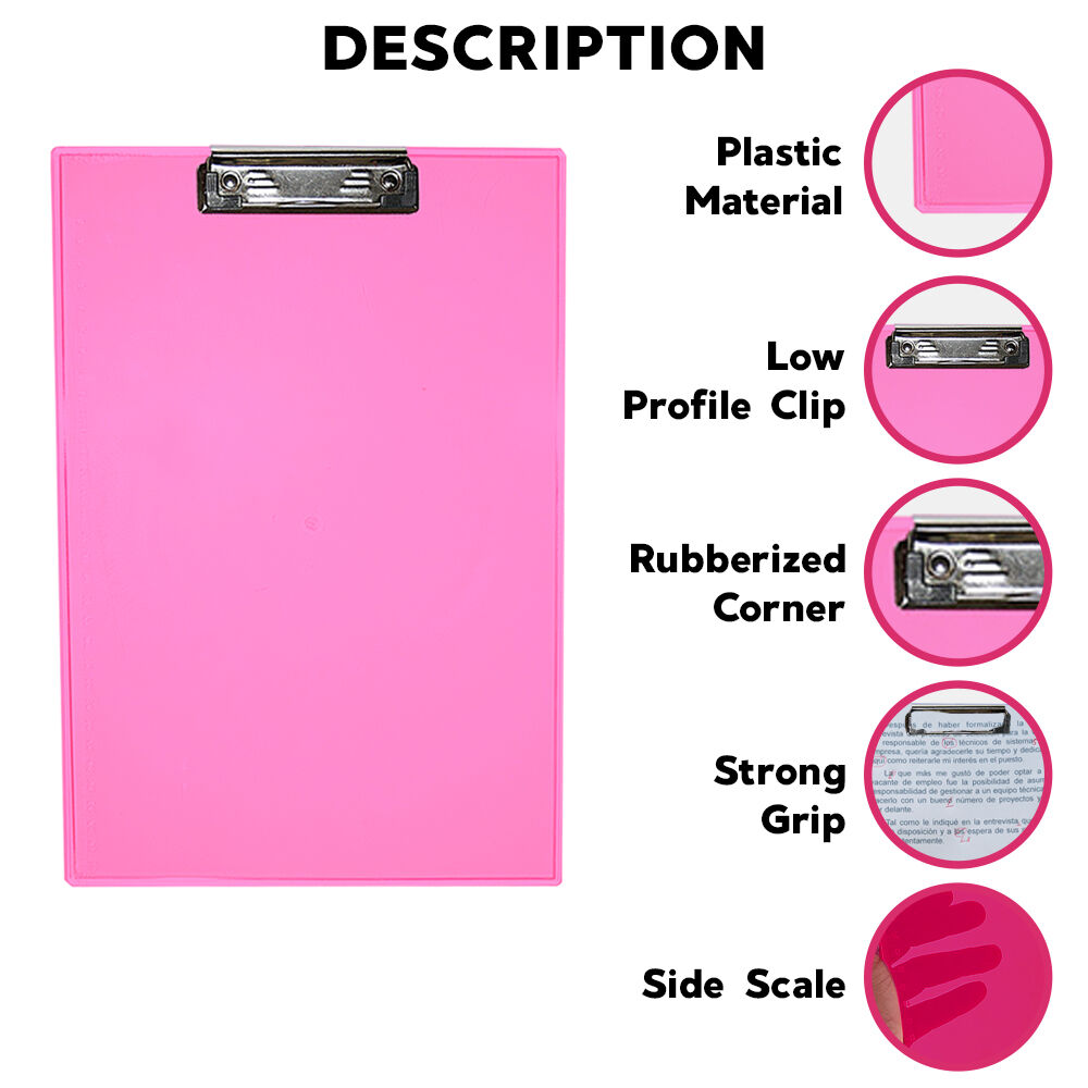 Fluorescent Exam Board with Steel Clip