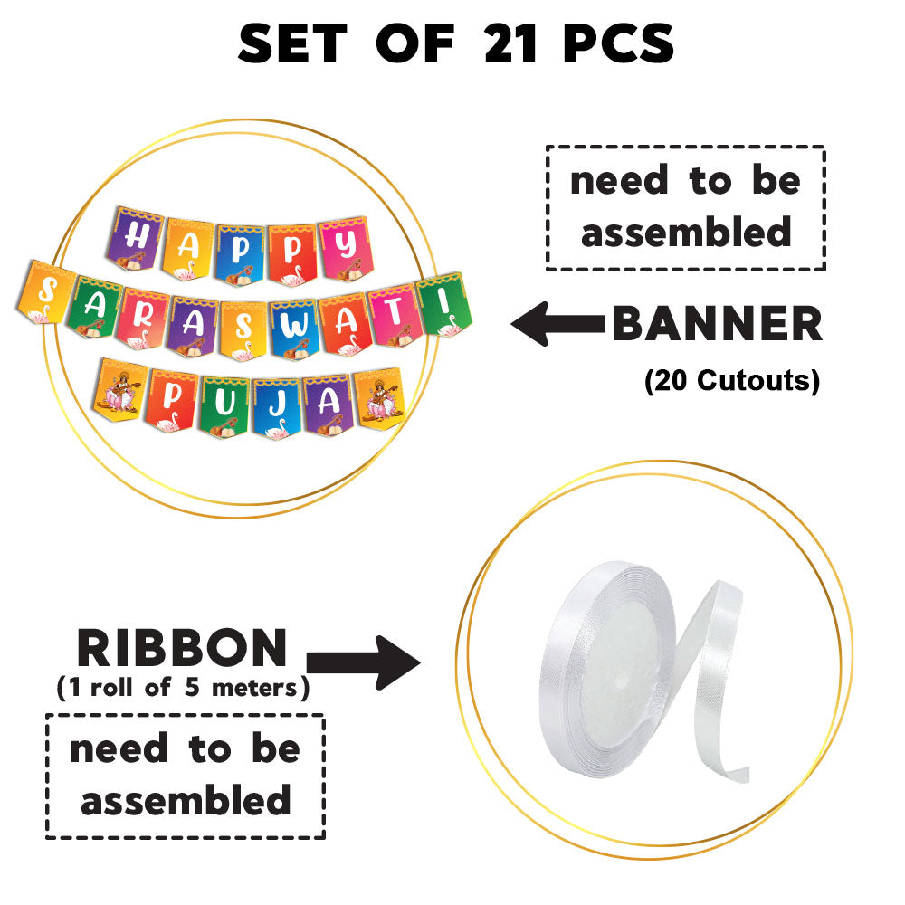 Happy Saraswati Puja Banner