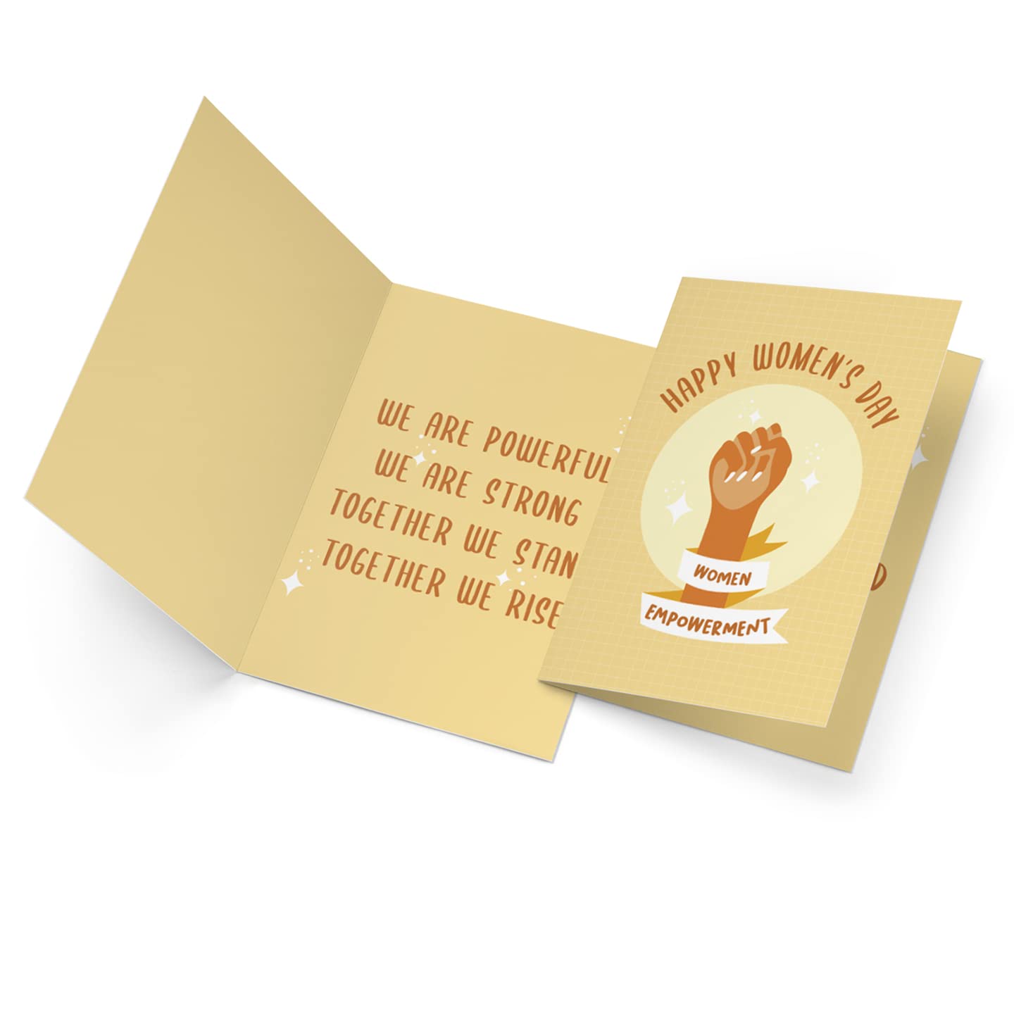 Yellow Happy Women's Day Card With Envelope