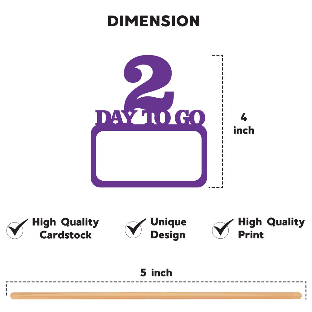 Rectangle Shaped Countdown Props