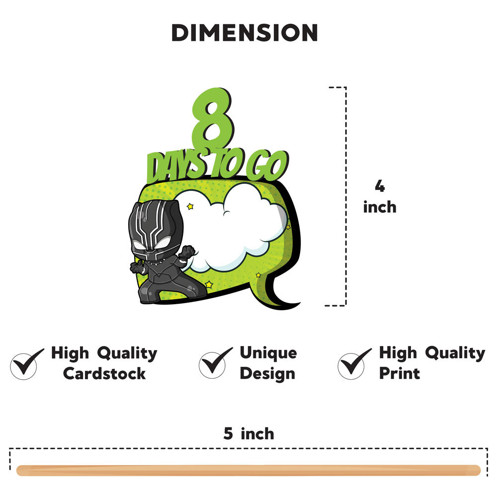 Superhero Theme Countdown Props