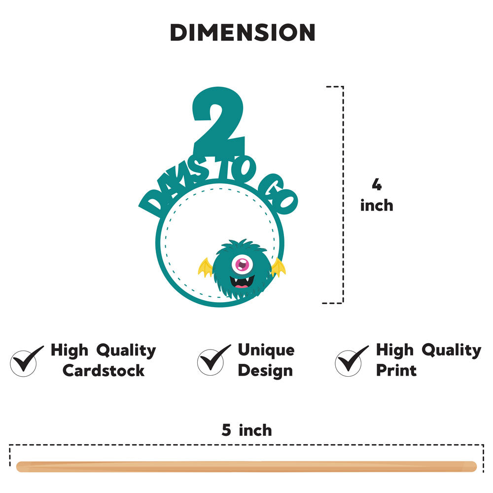 Monster Theme Countdown Props