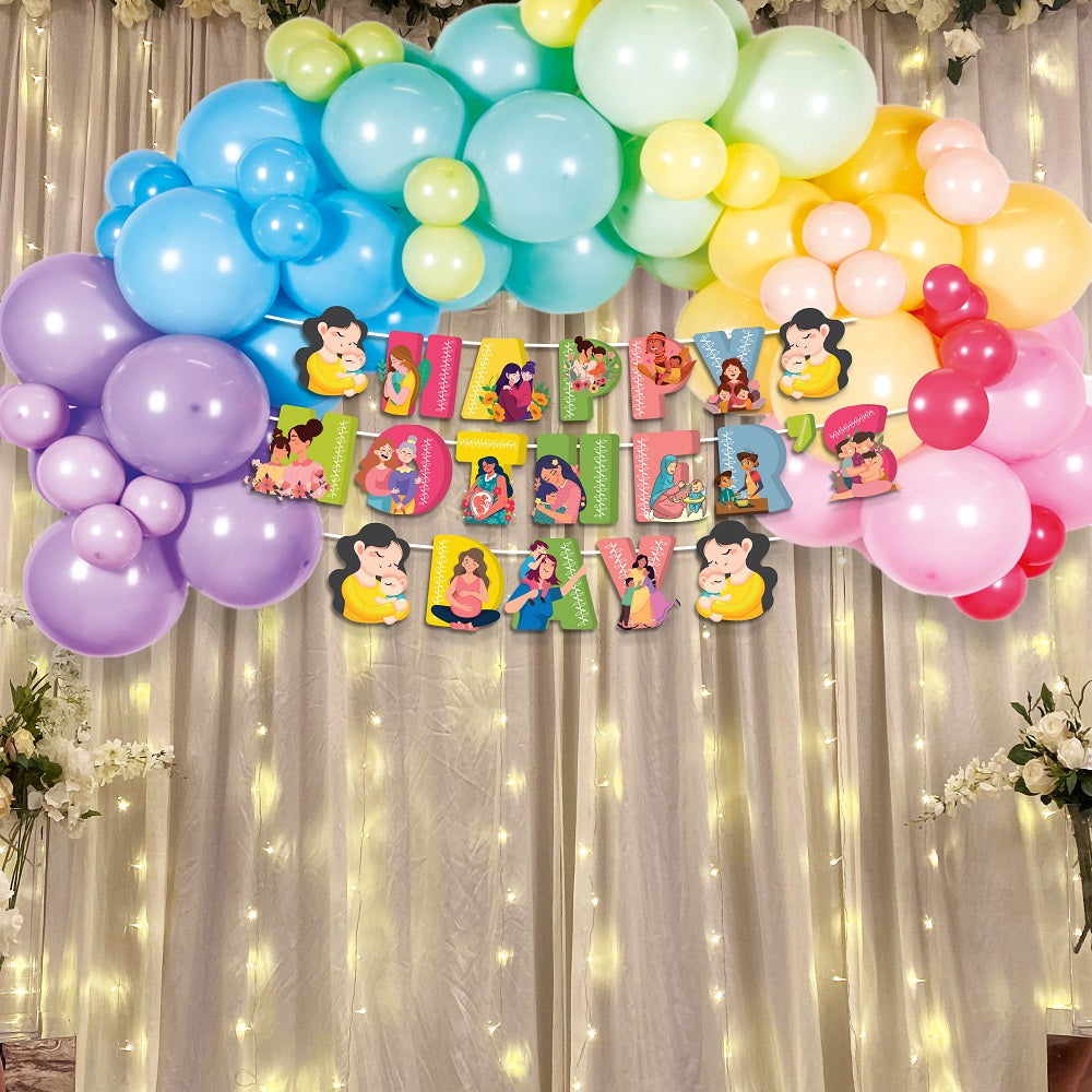 Pastel Multicolour Mother's day Banner