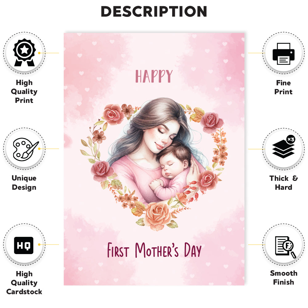 Festiko® Happy First Mother's Day Greeting Card