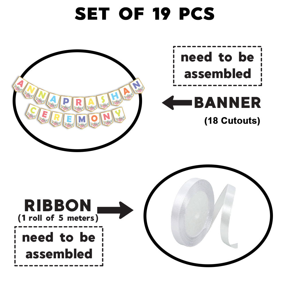 Annaprashan Ceremony Banner (Pastel Multicolor)