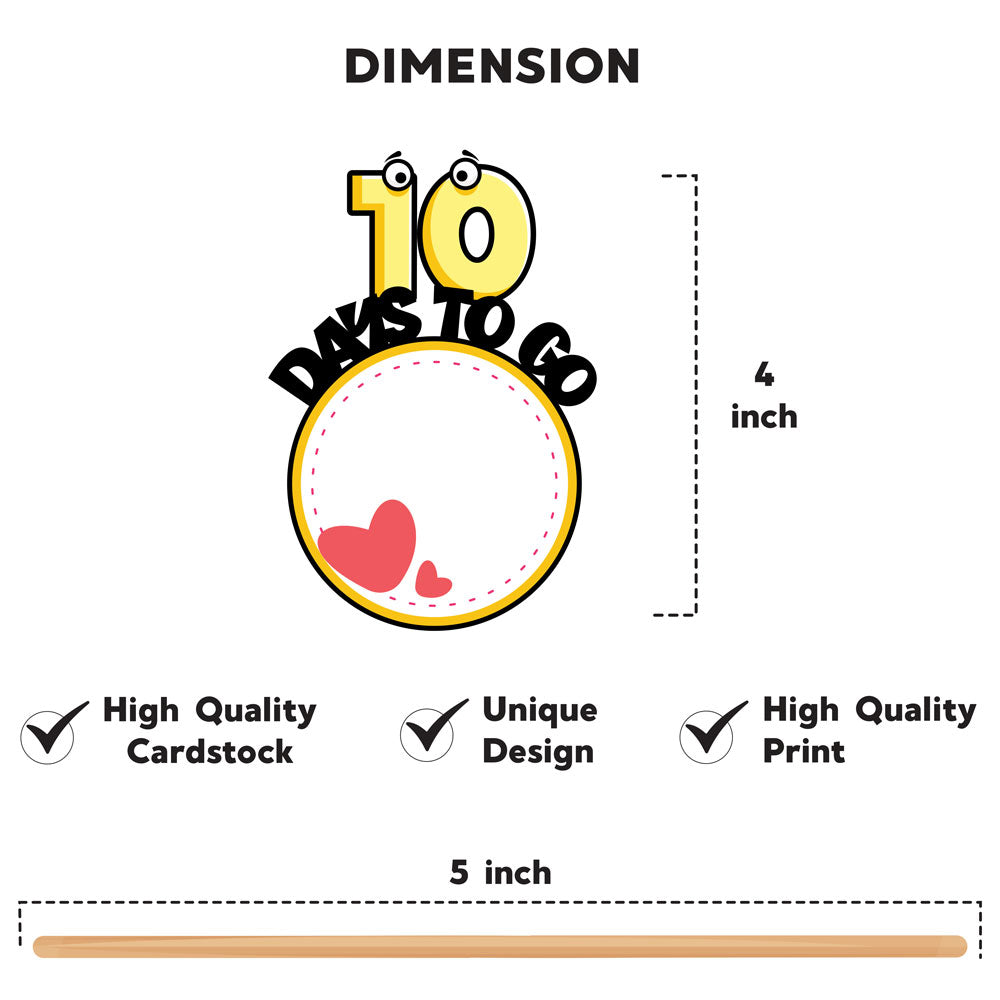 Cute Cartoon Countdown Props of 1-10 Days To Go