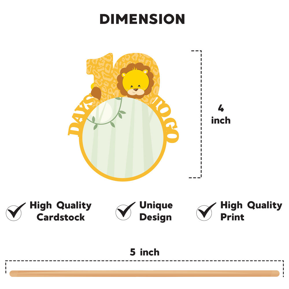Jungle Safari Theme Countdown Props