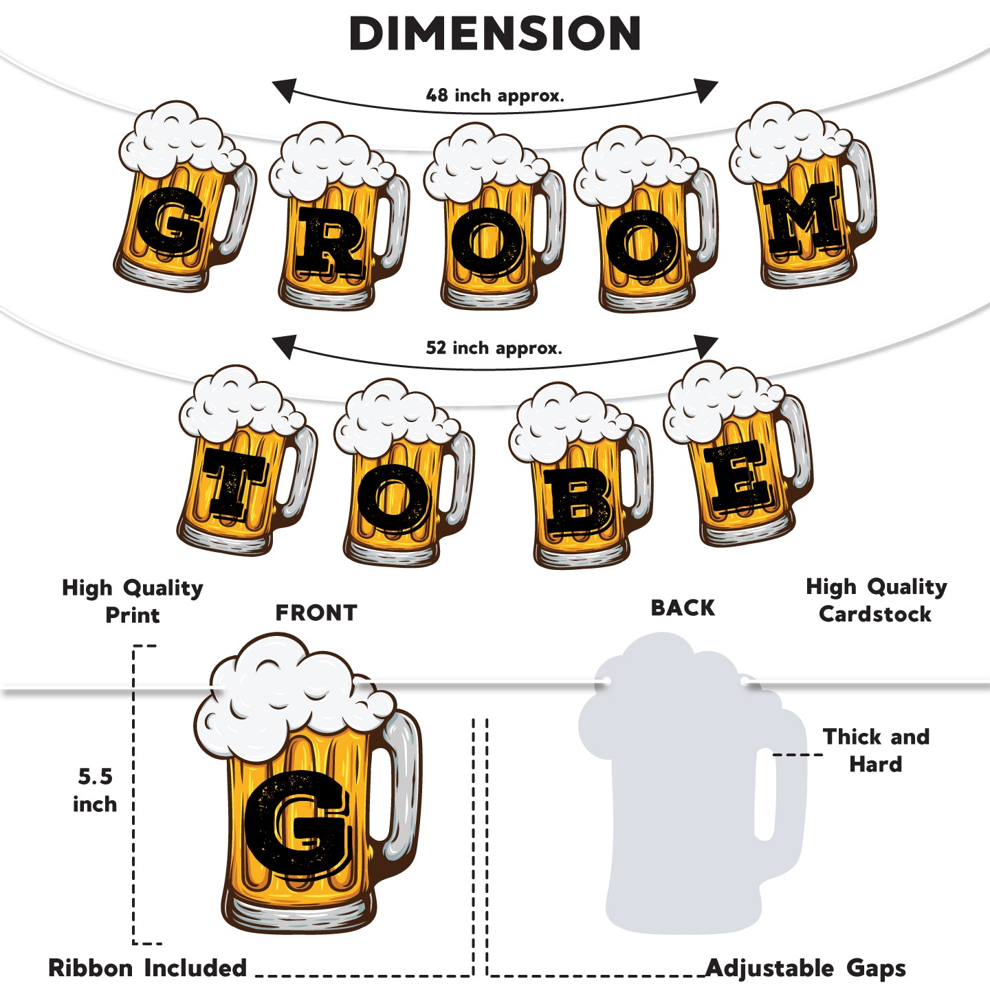Beer Theme Groom To Be Banner