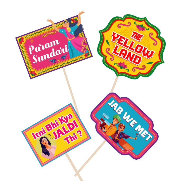 Haldi Photobooth Props 2
