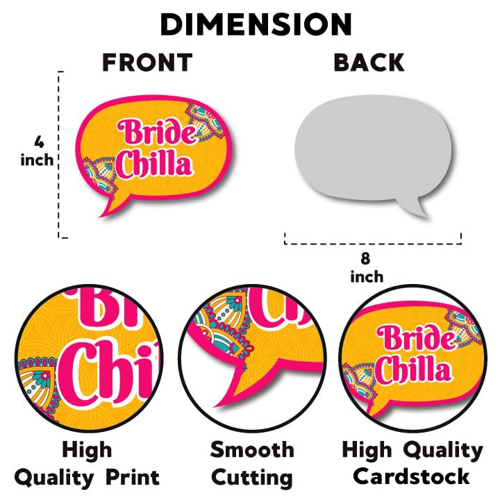 Haldi Photobooth Props